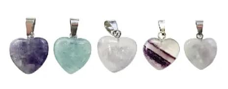 Pendentif cœur fluorine