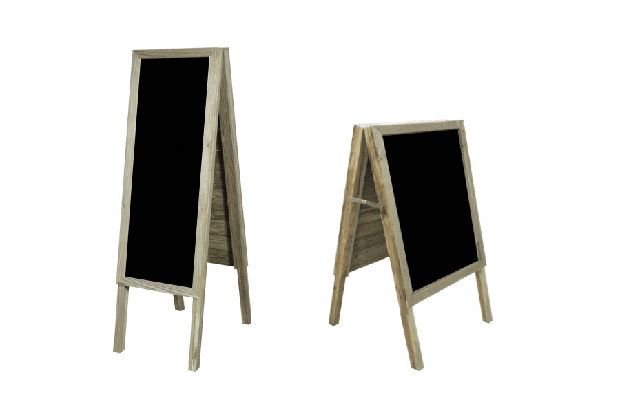 Chevalet large + 2 Ardoises aluminium
