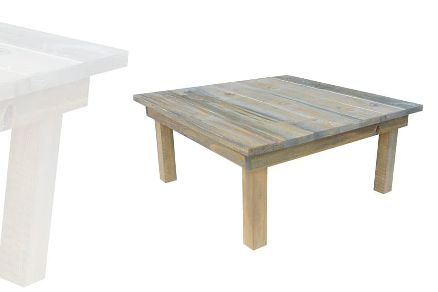Table Carrée PM Bois Vieilli