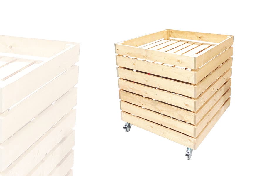 Meuble "Palox" Bois Clair AVEC roulettes