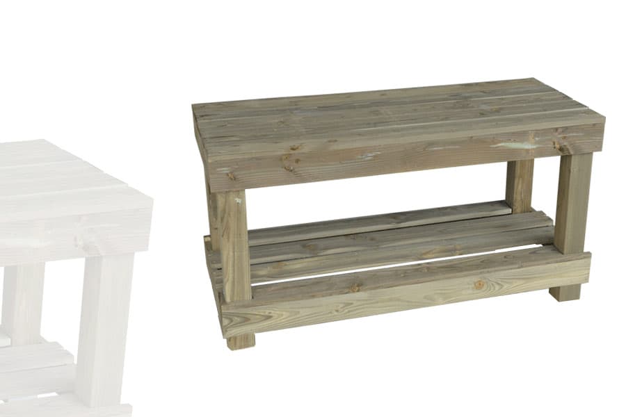 Table 2 Niveaux Étroite Bois Vieilli SANS Roulettes