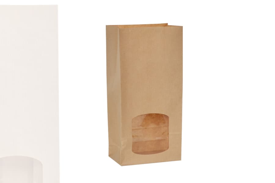 Sac Papier Kraft avec Fenêtre GM (lot de 100)