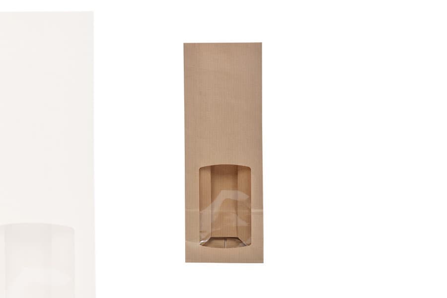 Sac Papier Kraft avec Fenêtre PM (lot de 100)
