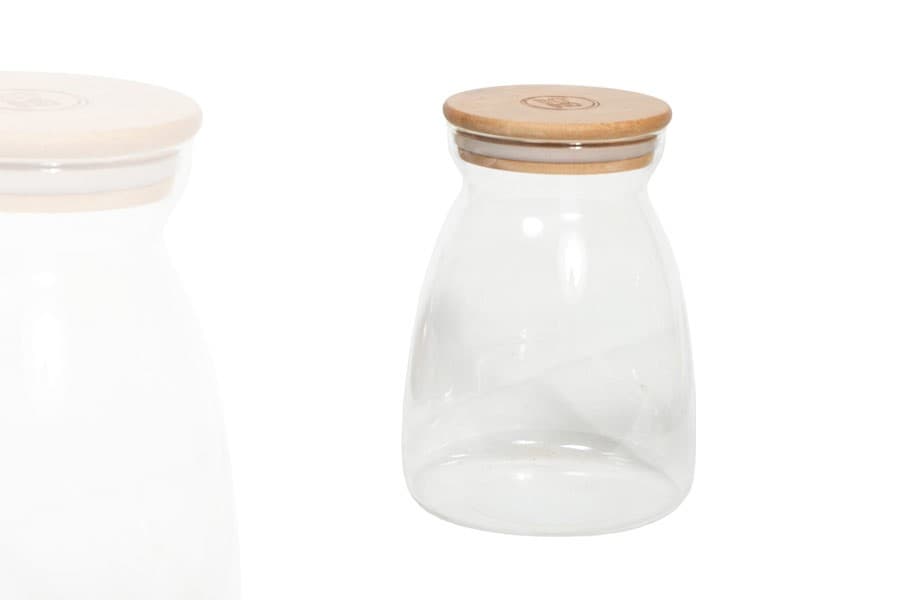 Pot Arrondi de Conservation 1 litre en Verre Borosilicaté