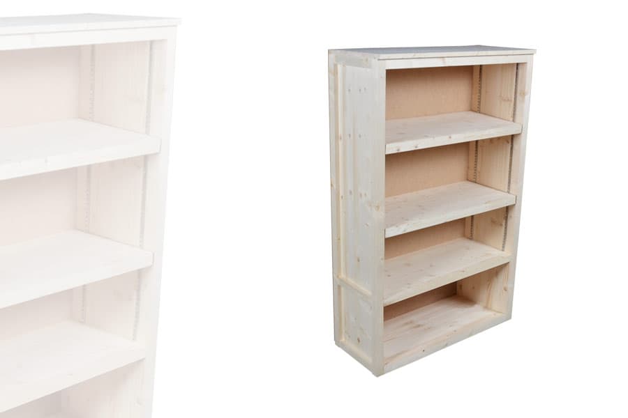 Armoire Étagères Basse Bois Clair