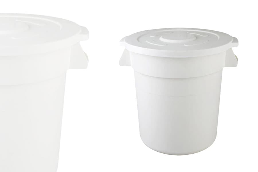 Seau Blanc 38 litres avec Couvercle
