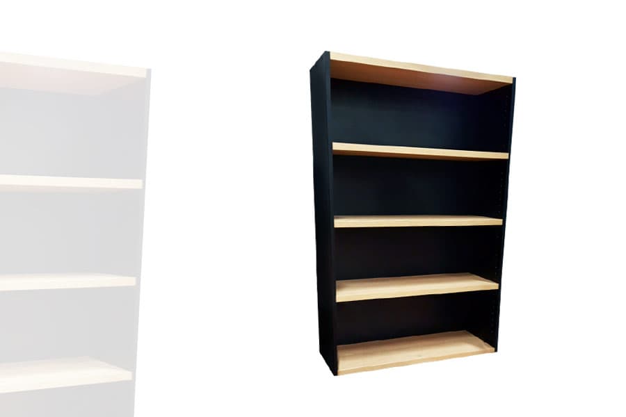 Armoire Étagères Bois Basse 2 Tons