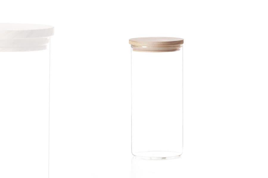 Pot Rond de Rangement 1,35 litres en Verre Borosilicaté