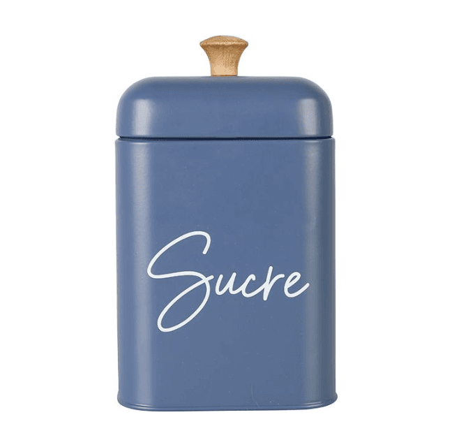 Boite de Rangement Alimentaire 290ml "Sucre" en Métal