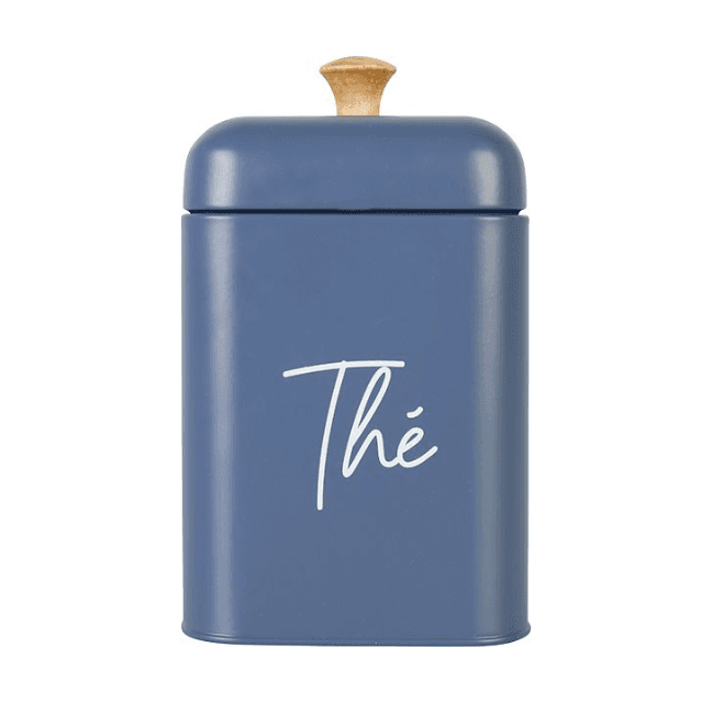 Boite de Rangement Alimentaire 290ml "Thé" en Métal