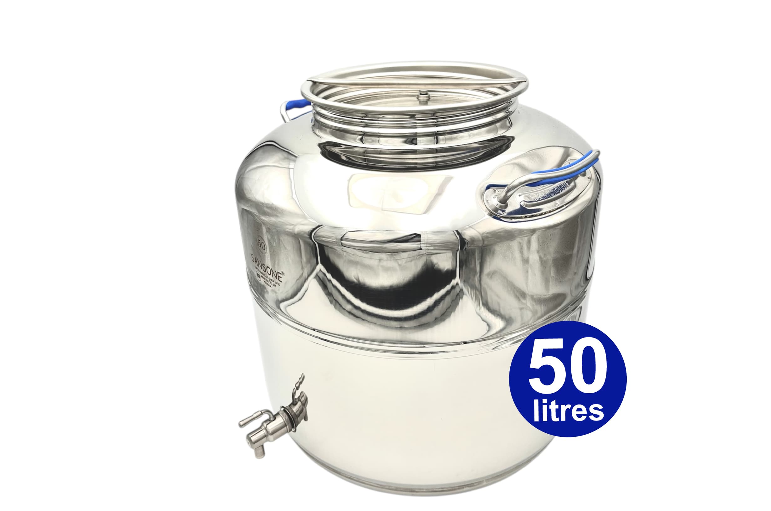 Fut inox 50 Litres PREMIUM assemblage soudé