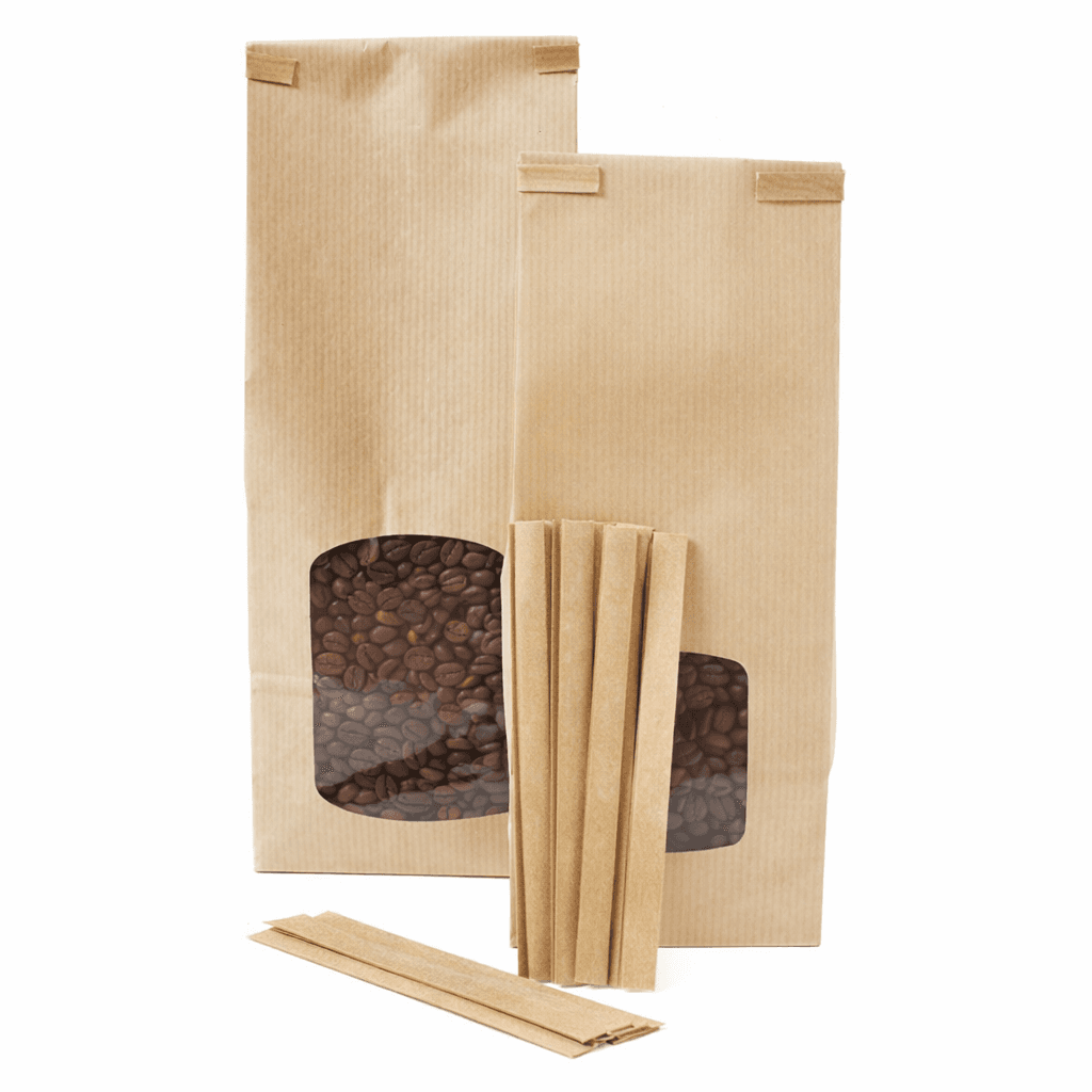 Barrettes Clips kraft Fermeture de Sachet (lot de 250)
