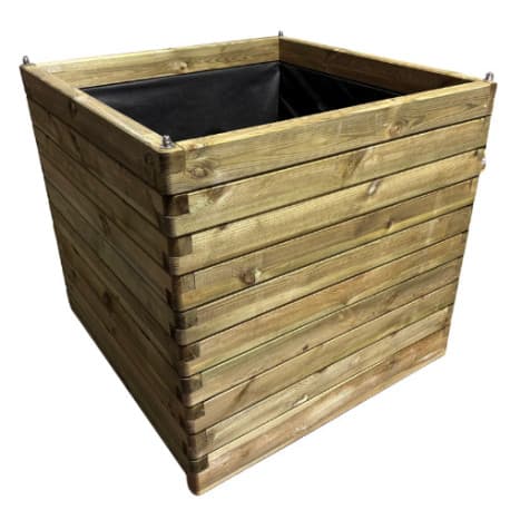 Jardinière carré en bois  100 x 100 cm h.100cm - 1000 litres