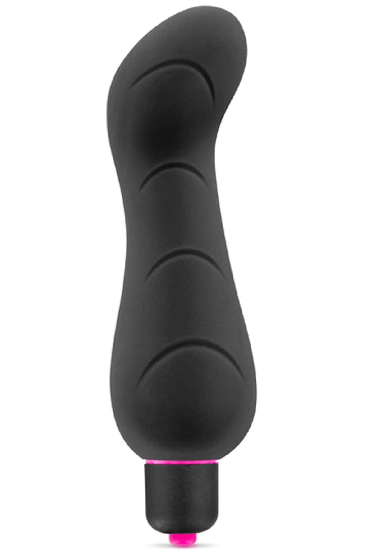 Vibromasseur noir 7 vitesses courbé point G waterproof