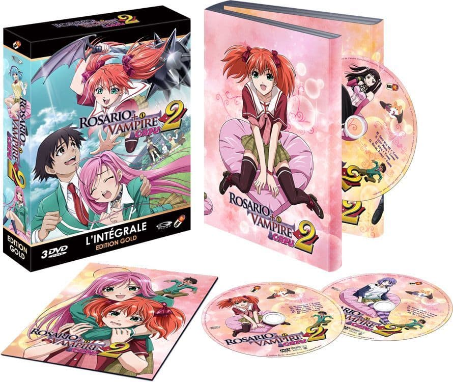 Rosario + Vampire Capu 2 Saison 2 Coffret DVD + Livret Edition Gold