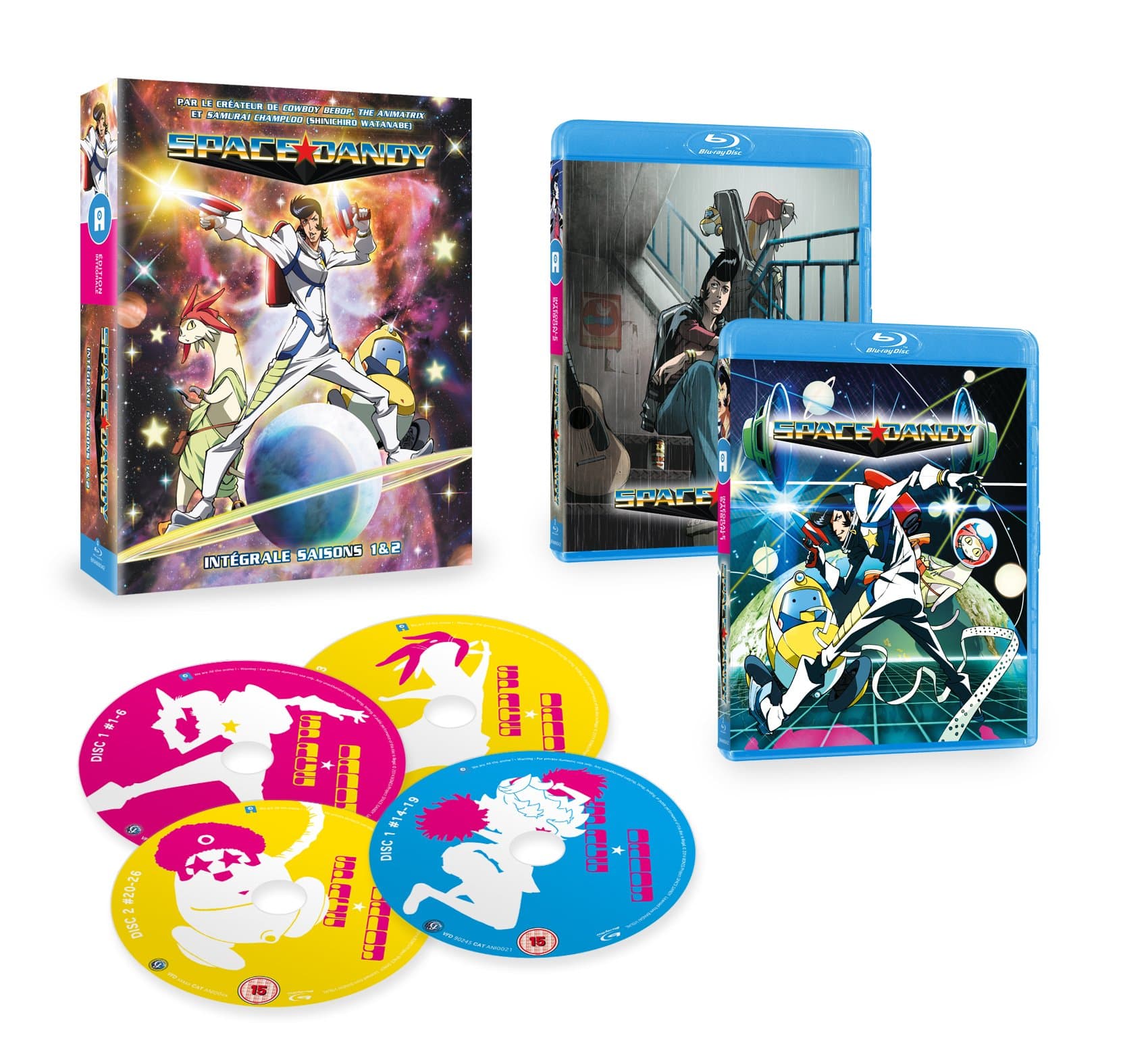 Space Dandy - Intégrale (Saison 1 et 2) - Coffret Blu-ray