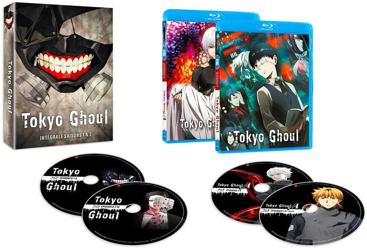 Tokyo Ghoul - Intégrale - Saison 1 et 2 - Coffret Blu-ray