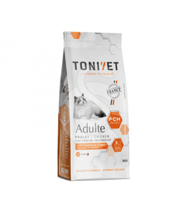 Tonivet chat adulte poulet . sac de 5 kg