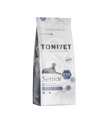 Tonivet chien senior medium & maxi. sac de 15 kg