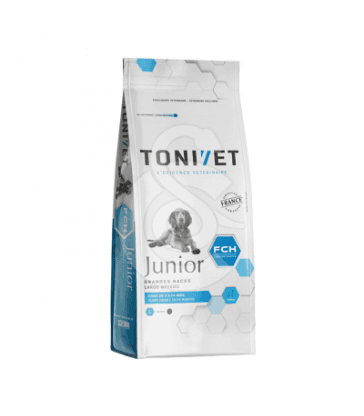 Tonivet chien junior grande race. sac de 15 kg