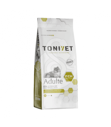 Tonivet chien adulte mini stérilisé. sac de 3 kg