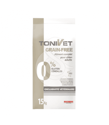 Tonivet chien sans céréales. sac de 3 kg