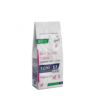 Tonivet chien perte de poids diabète phase 1. sac de 3 kg