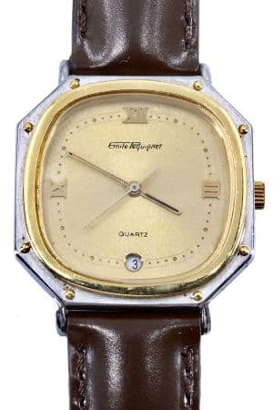 MONTRE EMILE PEQUIGNET OR ET ACIER