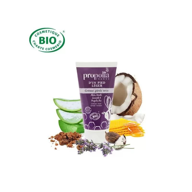 Crème bio pieds secs