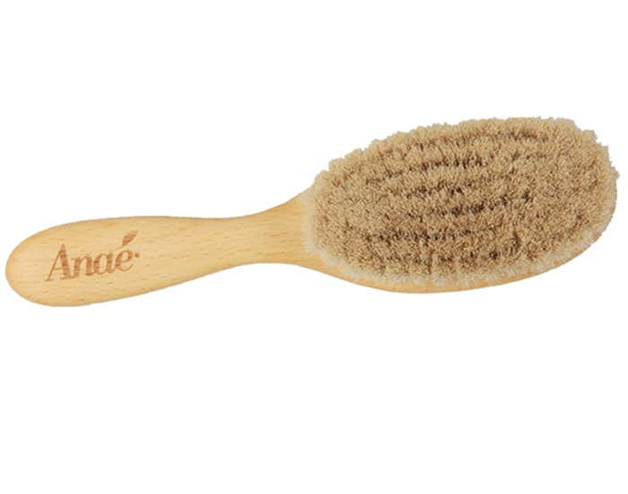 ANAE Brosse à Cheveux Bébé - Hêtre FSC et Poils de Chèvre - 18 cm