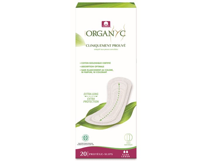ORGANYC Protège-Slip Extra Long - Boite de 20