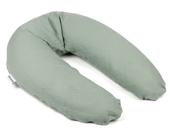DOOMOO BASICS Coussin de Maternité en Coton Bio Comfy Big  Tetra Green