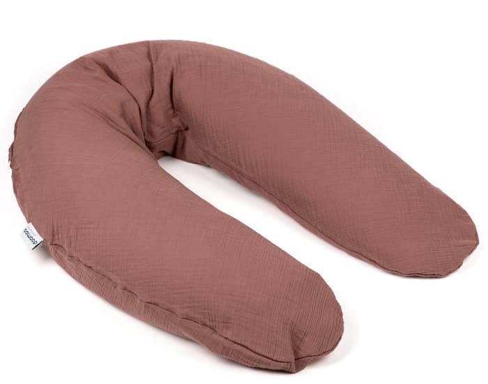 DOOMOO BASICS Coussin de Maternité en Coton Bio Comfy Big  Tetra Brick