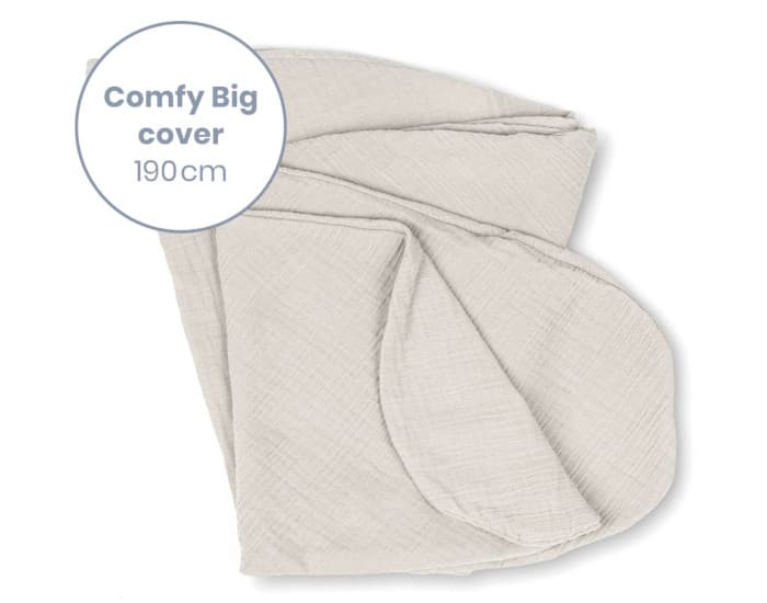 DOOMOO BASICS Housse en Coton Bio pour Coussin de Maternité Comfy Big  Tetra Almond