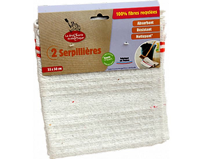 LA DROGUERIE ECOPRATIQUE Lot de 2 Serpillières