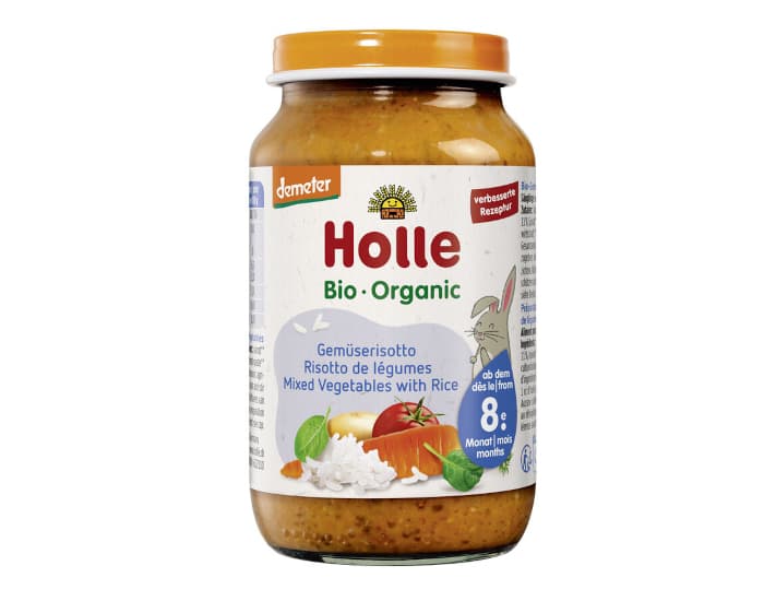 HOLLE Petit Pot de Légumes - 220 g Risotto de légumes - 8M