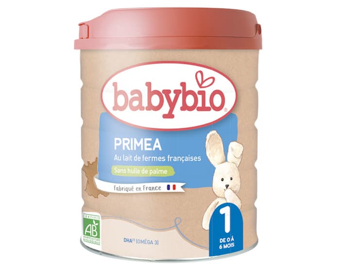 BABYBIO Lait pour Nourrisson 1 Primea - De 0 à 6 Mois - 800g