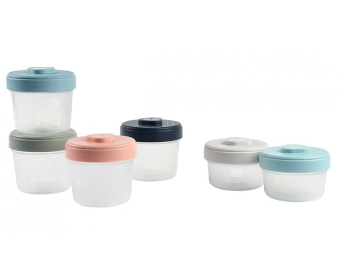 BEABA Set de 6 Portions de Conservation Clip - 1er Âge