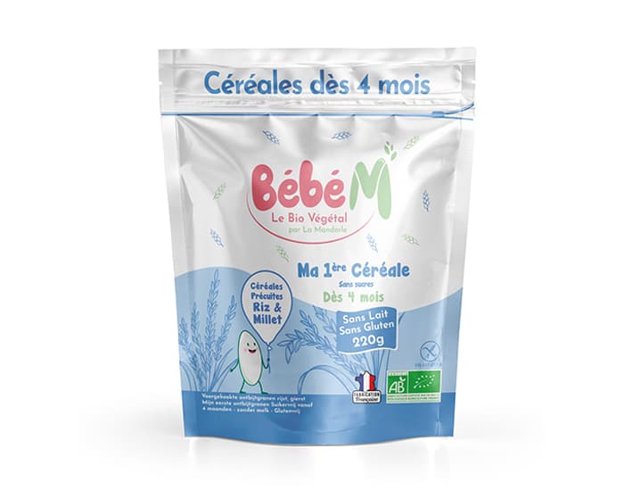 BEBE M Ma Première Céréale Riz Millet - 220 g - Dès 4 mois