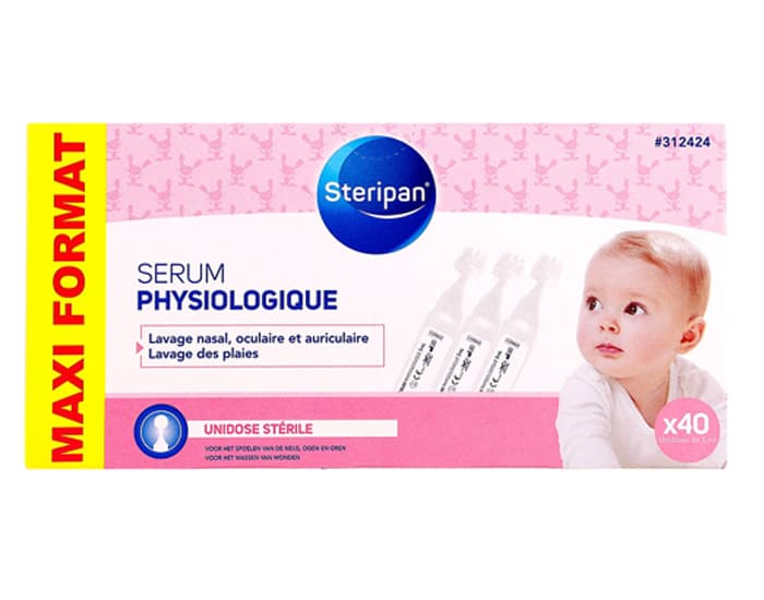 STERIPAN Sérum Physiologique - 40 Unidose de 5 ml