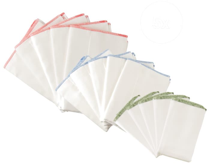 POPOLINI Lange Pré-Plié en Coton Bio - Lot de 5 - M - 