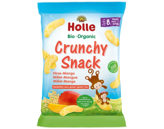 HOLLE Crunchy Snack Millet Mangue - 25 g - Dès 8 mois
