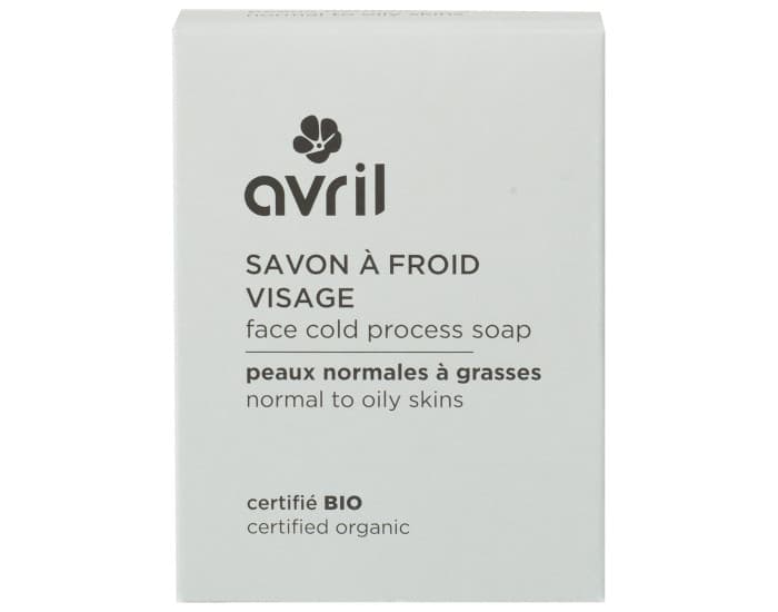 AVRIL Savon à Froid Visage Peaux Normales à Grasses - 100g