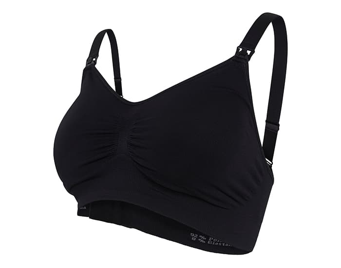 CARRIWELL Soutien-Gorge d'Allaitement Rembourré - Noir S