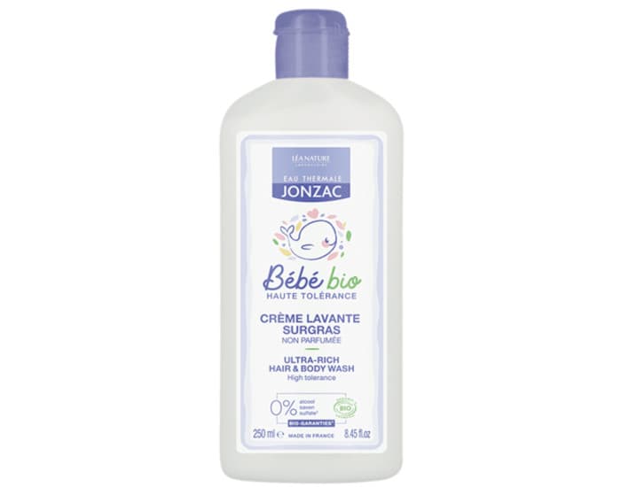 EAU THERMALE JONZAC Bébé Crème Lavante Surgras - 250 ml
