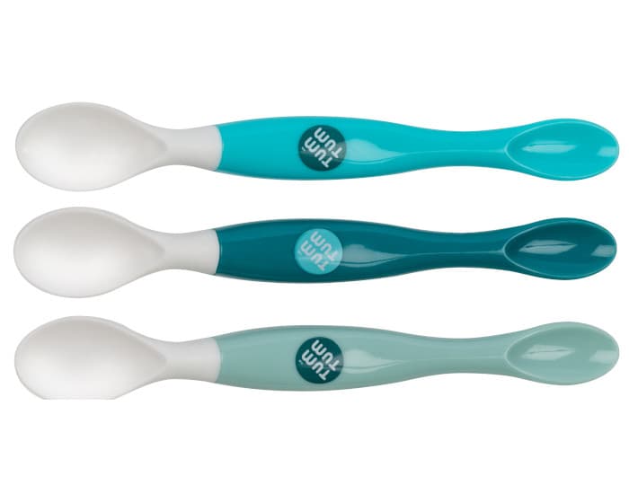 TUMTUM Lot de 3 Cuillères à Double Embout Ourson