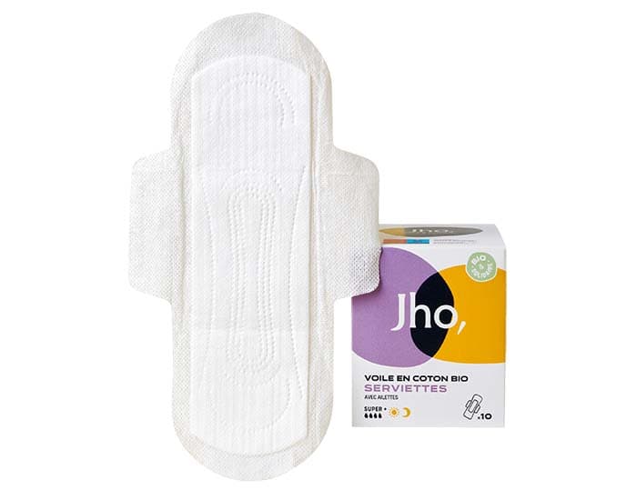 JHO Serviettes Super+ Jour et Nuit - Boite de 10