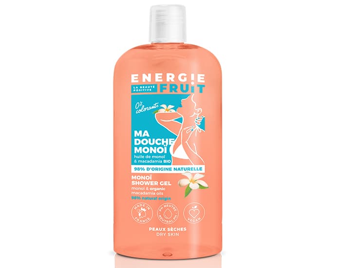 ENERGIE FRUIT Gel Douche Monoï et Huile de Macadamia Bio - 500 ml
