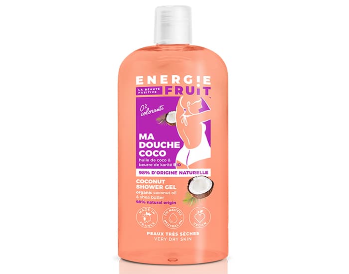 ENERGIE FRUIT Gel Douche Coco et Beurre de Karité Bio - 500 ml