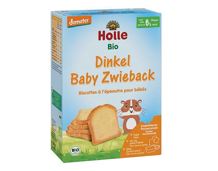 HOLLE Biscottes Bébé à l'Épeautre - dès 6 mois